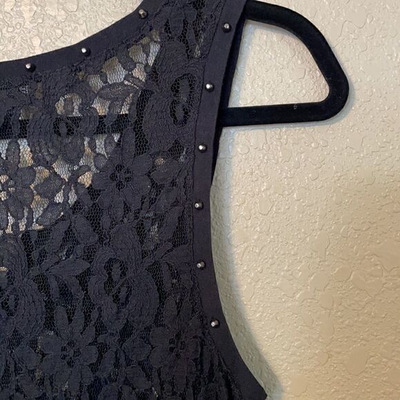 Express black lace studded tanktop size M - Picture 6 of 7